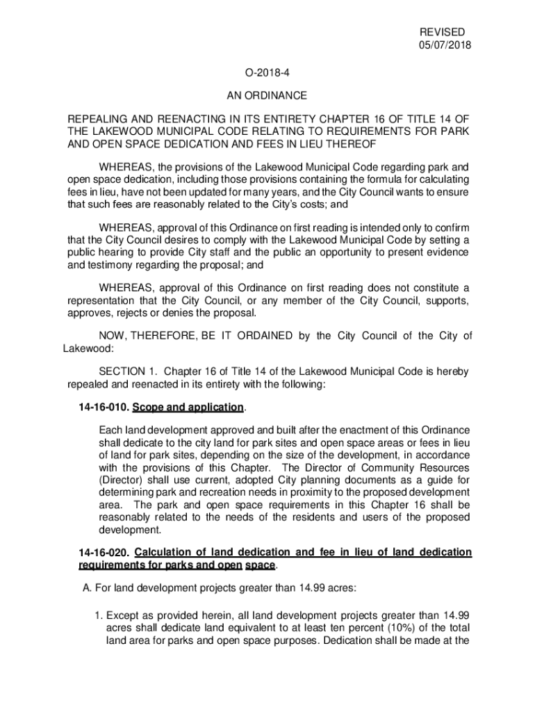 Fillable Online Building Ordinances and Zoning Maps City of Lakewood