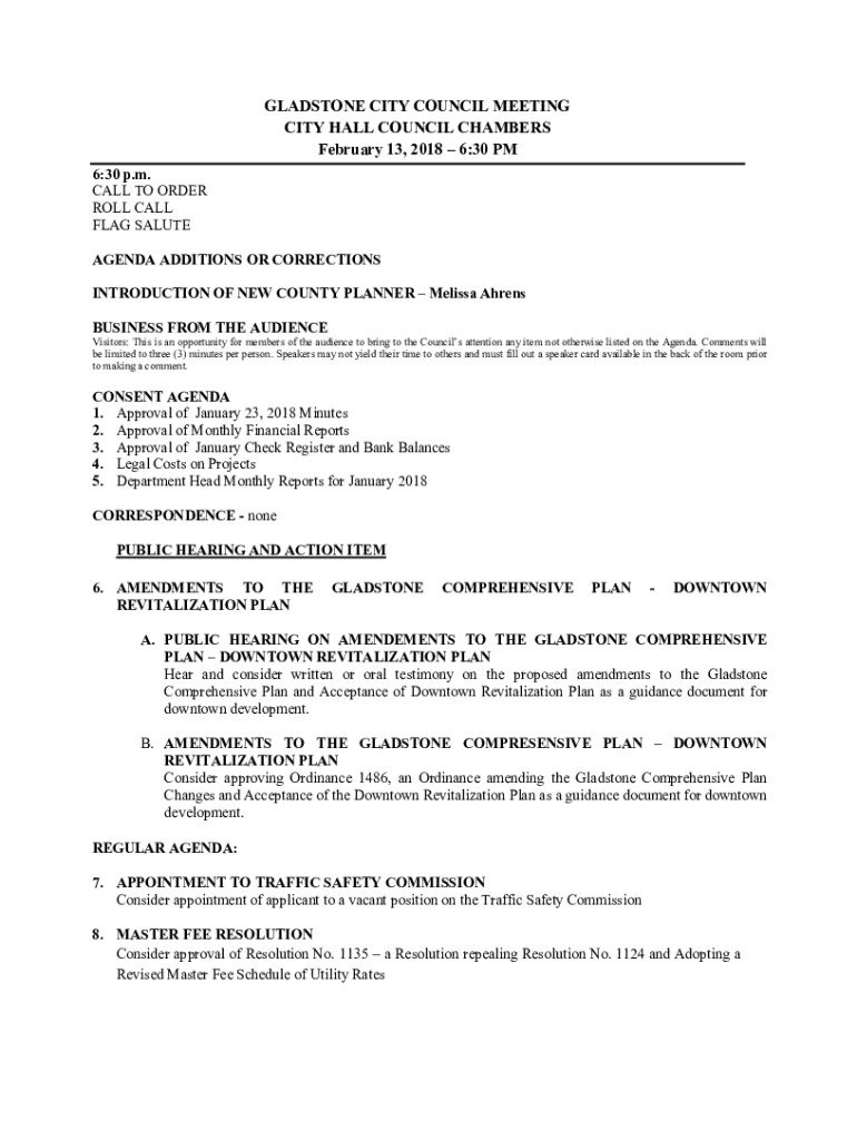 Fillable Online City of Mt. Angel City Council Packet Fax Email Print