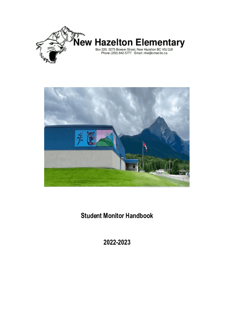 Fillable Online New Hazelton Elementary School Reports Student
