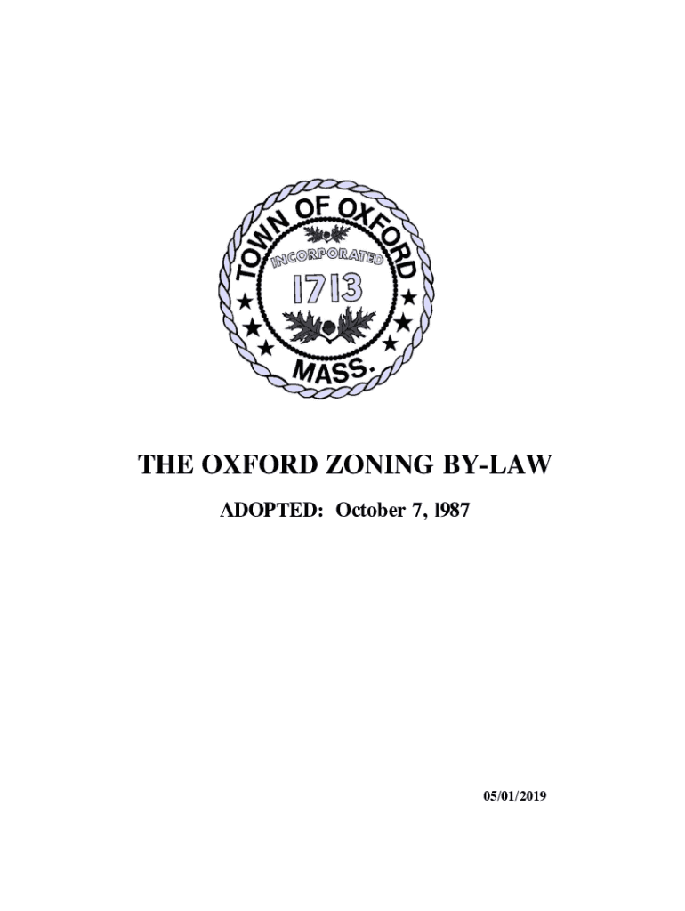 Fillable Online THE OXFORD ZONING BYLAW Fax Email Print pdfFiller