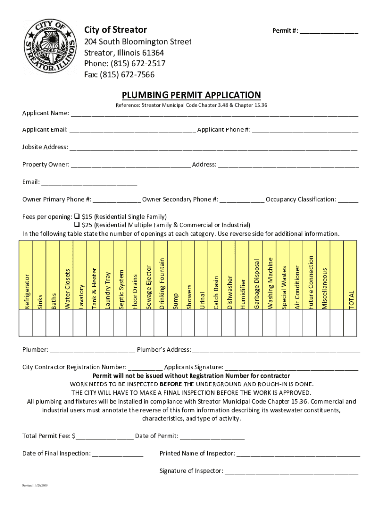 Fillable Online Public Works Department FAQ's Streator, IL Fax Email