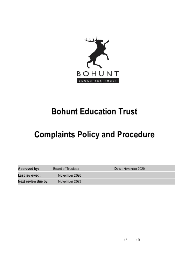 Fillable Online Formal Complaint/Grievance Procedures Fax Email Print