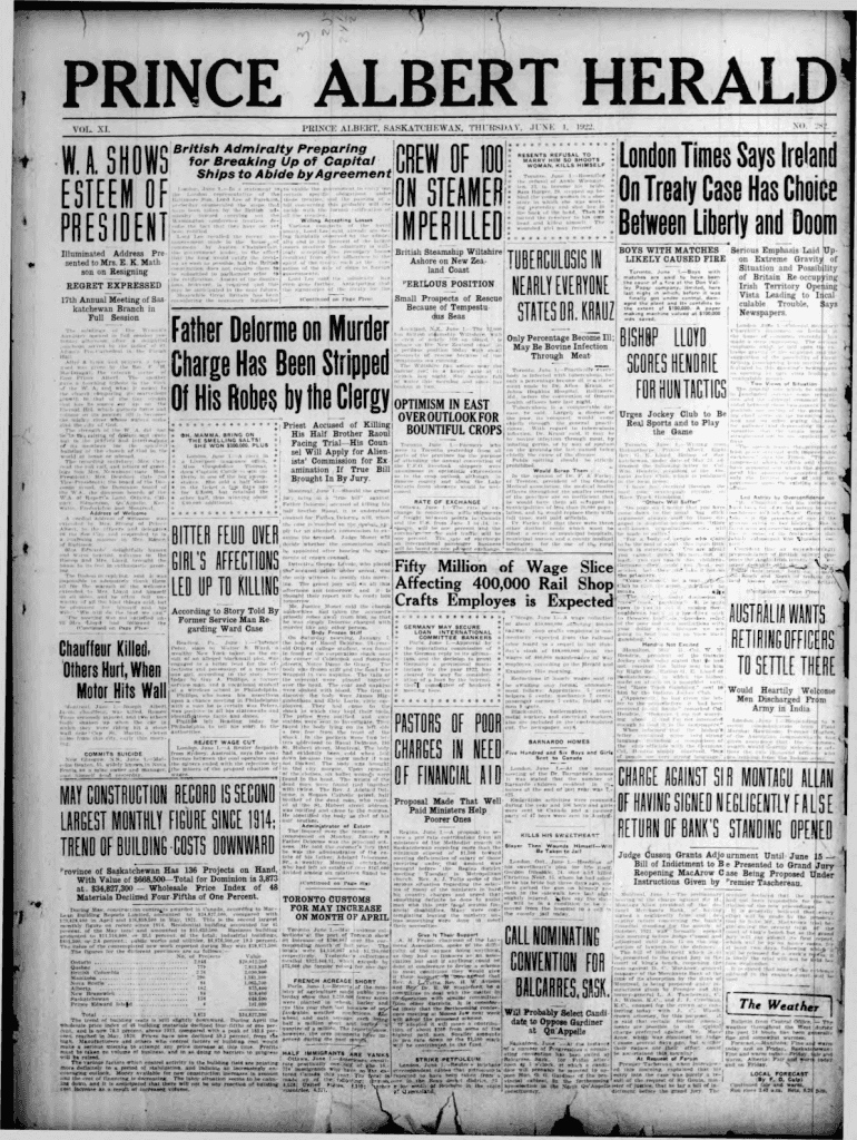 Fillable Online PRINCE ALBERT, SASKATCHEWAN, THLRSOAV, Fax Email Print