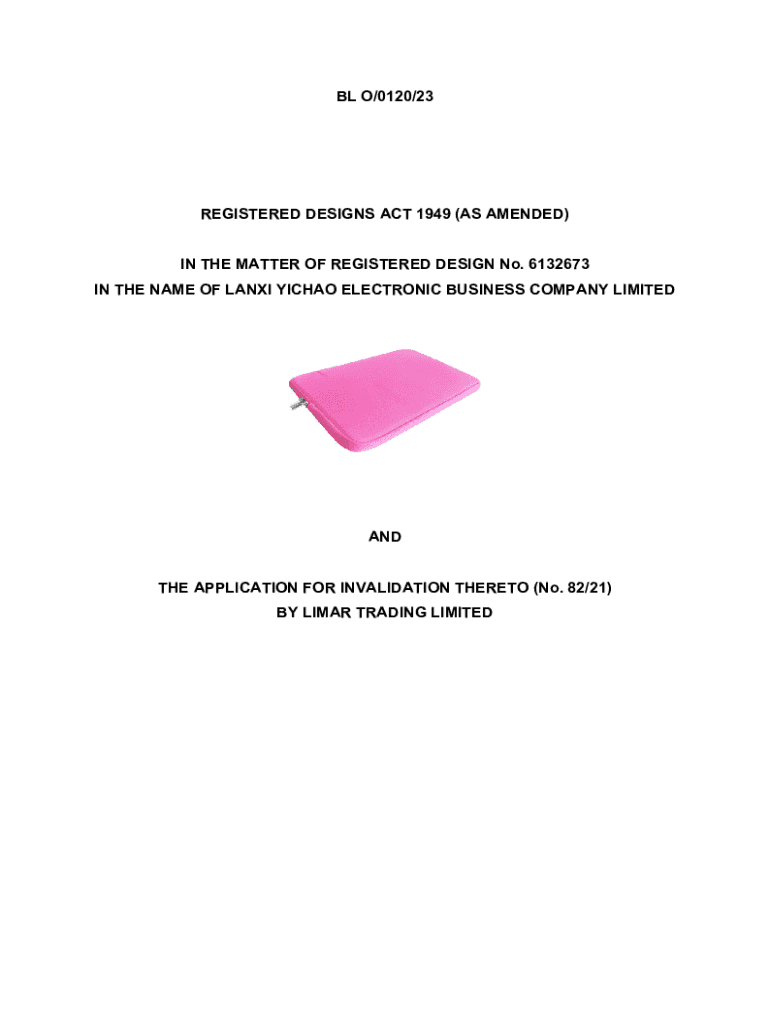 Fillable Online Registered Designs Act and Rules Fax Email Print pdfFiller