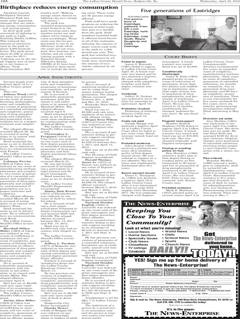 Fillable Online nyx uky Birthplace national park generates 18 million