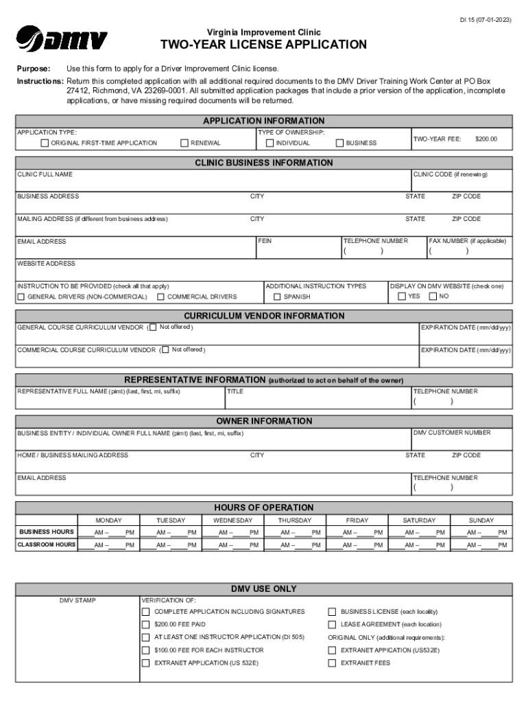 Fillable Online Fillable Online dmv virginia dmv driver improvement