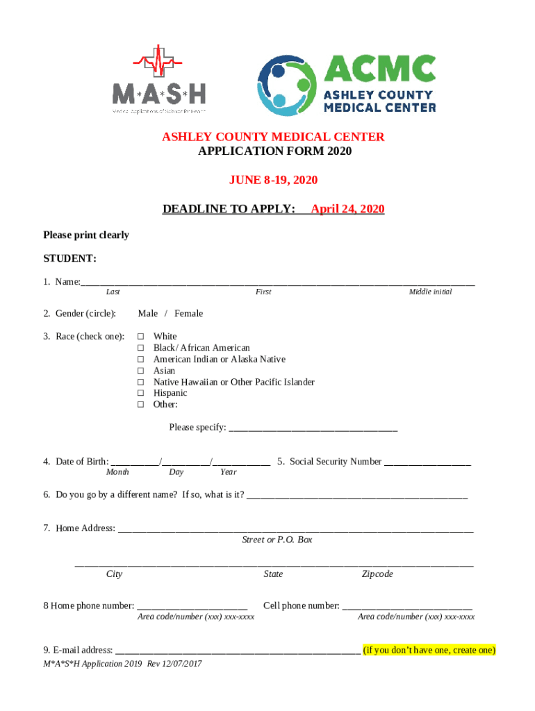 Ashley County Medical Center Hospital in Crossett, AR Doc Template pdfFiller