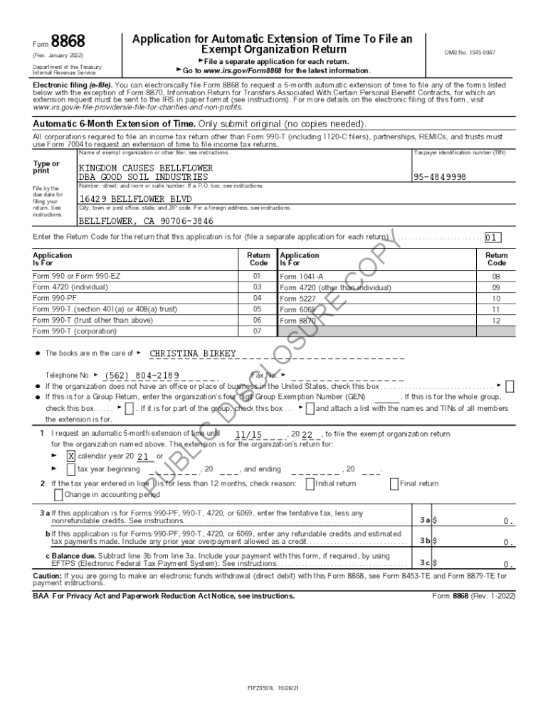 Fillable Online KINGDOM CAUSES BELLFLOWER Fax Email Print pdfFiller