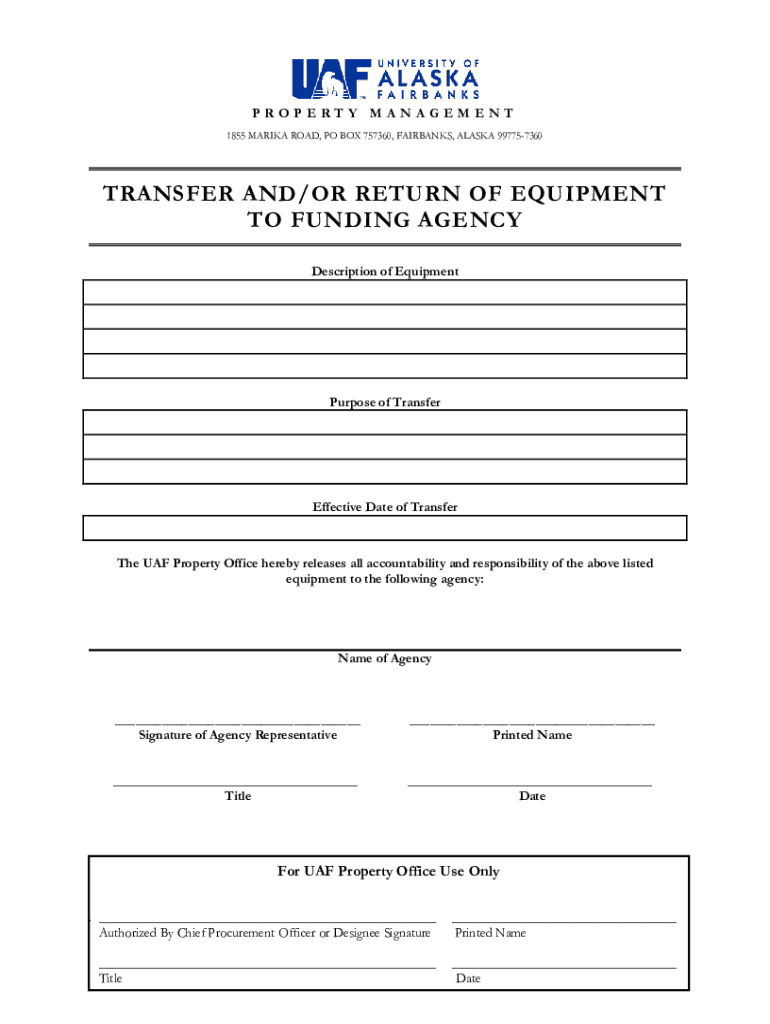 Fillable Online Agency Transfer Form (PDF) Fax Email Print pdfFiller