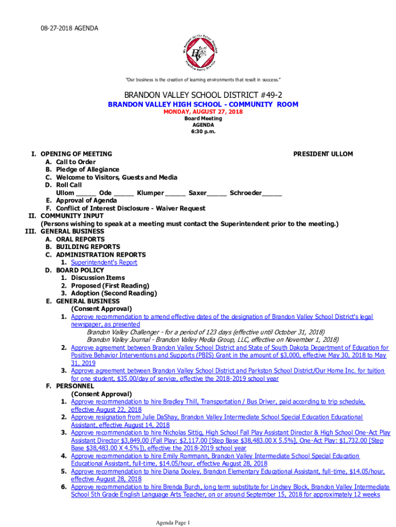 Fillable Online brandonvalley k12 sd Brandon Valley ShinesTeachwell Fax