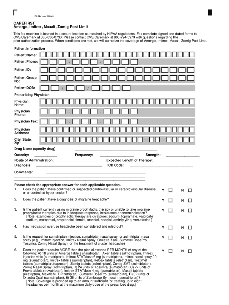 Fillable Online Uniform Formulary Medical Necessity Criteria for