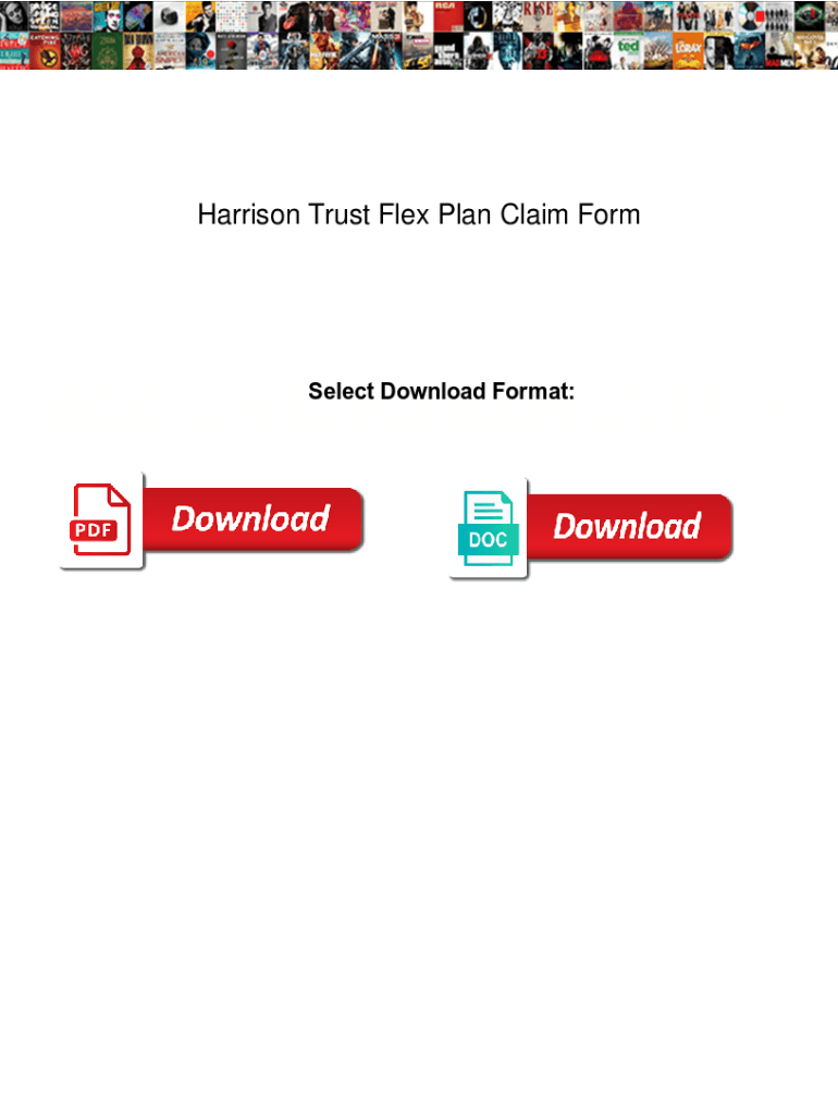 Fillable Online Harrison Trust Flex Plan Claim Form. Harrison Trust