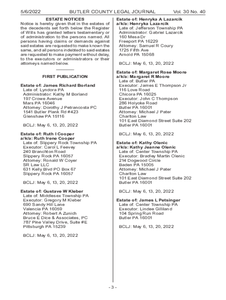 Fillable Online Wayne County Legal Journal Vol. 13 No. 2 Fax Email