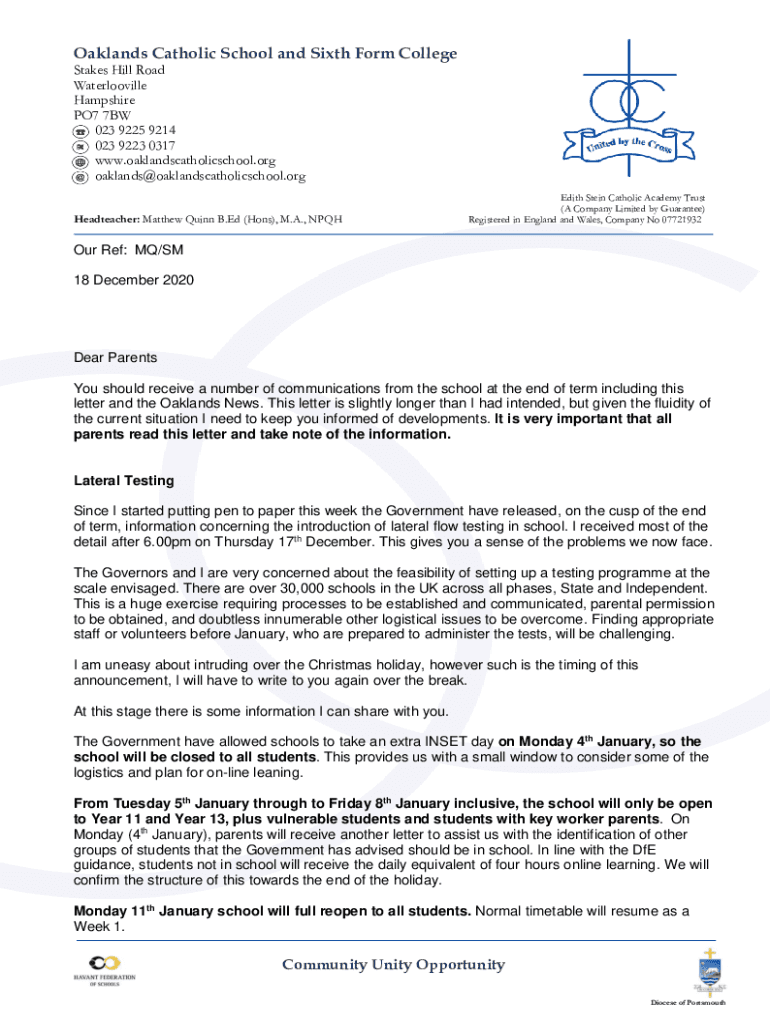 Fillable Online Ofsted Report Letter Fax Email Print pdfFiller