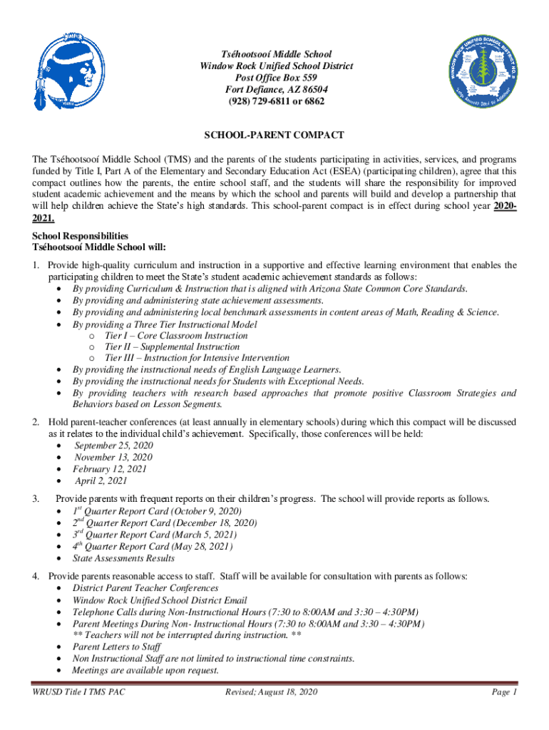 Fillable Online Tsehootsooi Middle School in Fort Defiance, AZ High