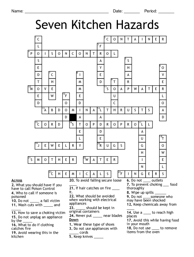 Fillable Online 5 LifeSaving Tips To Prevent Kitchen Hazards Fax Email