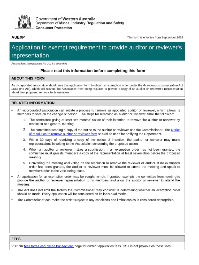 New application process for incorporated associations Doc Template