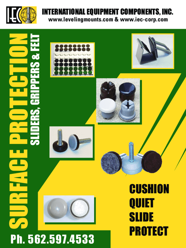 Fillable Online AdhesiveBacked, NailIn and SlipOn Sliders Fax Email