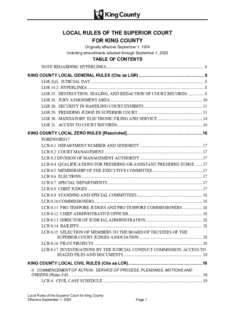 Fillable Online Superior Court Local Rules Proposed Changes Fax Email