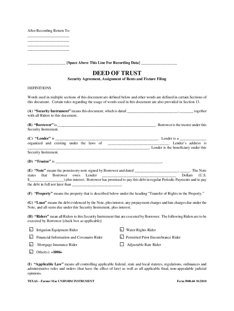 Fillable Online (A) Security Instrument means this document, which is