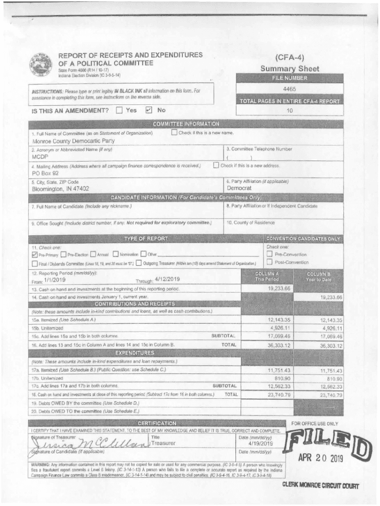 Fillable Online IL,IJTP Monroe County, Indiana Fax Email Print