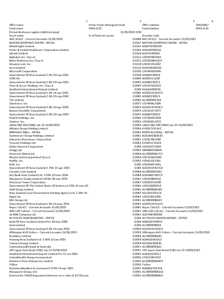 Fillable Online Fisher Funds Managed Funds Fax Email Print pdfFiller