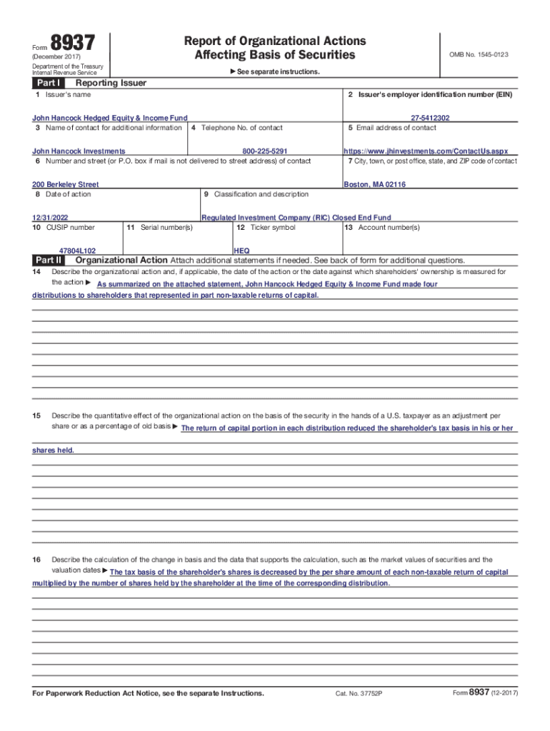 Fillable Online Tax centerJohn Hancock Investment Mgmt Fax Email Print