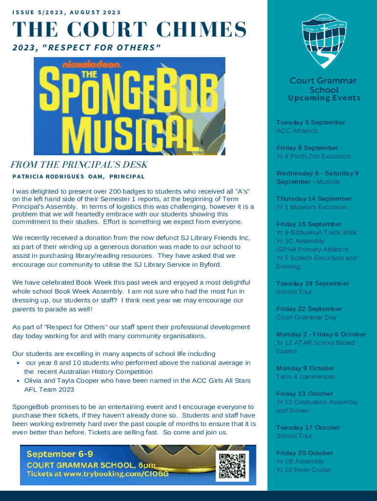 Fillable Online The Court Chimes Fax Email Print pdfFiller