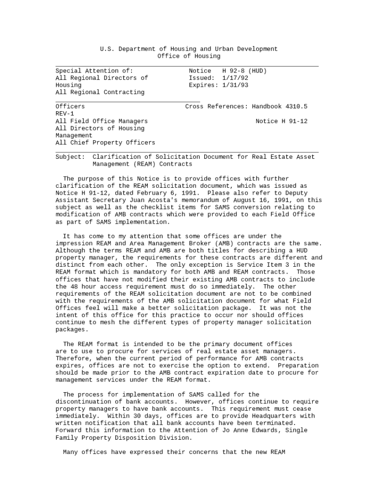 Housing Handbooks HUD Doc Template pdfFiller