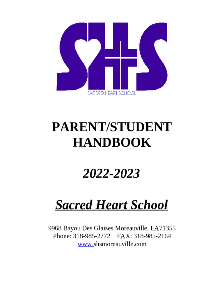 Sacred Heart Catholic School in Moreauville, LA Doc Template pdfFiller