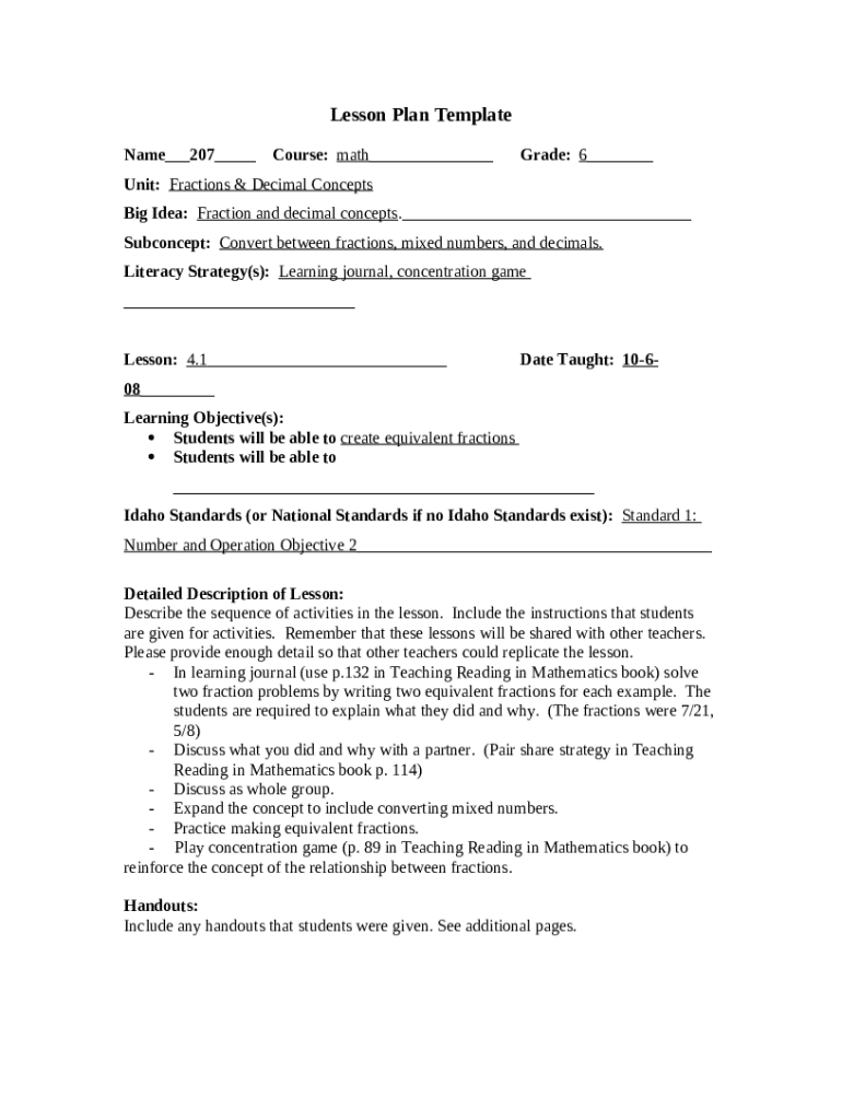 Eureka Math Grade 4 Module 6 webpages uidaho Doc Template pdfFiller