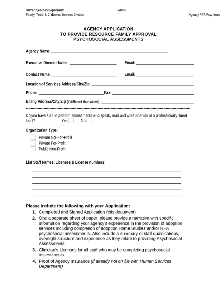 RFQ Spanish Speaking Treatment Services. RFQ Spanish Speaking Treatment