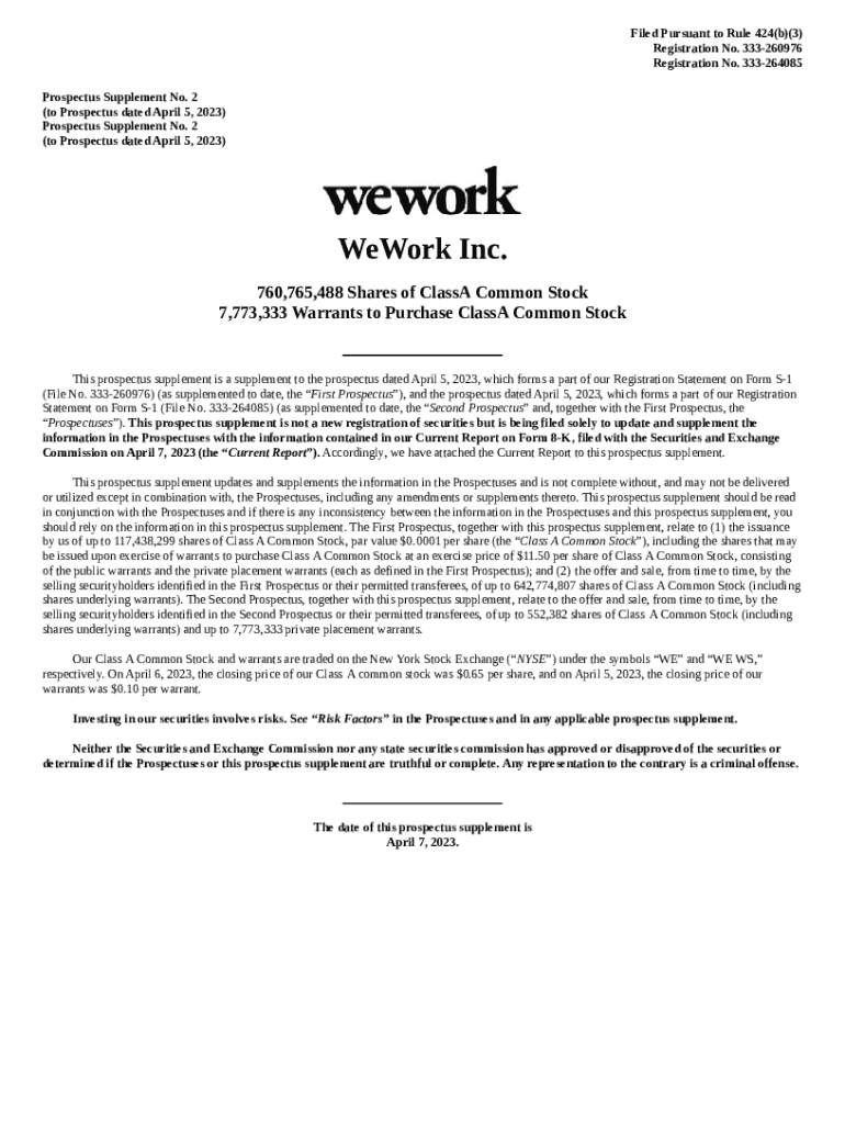 This prospectus supplement is a supplement to the prospectus dated