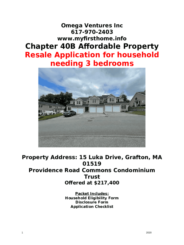 Affordable Housing Units for Sale Doc Template pdfFiller