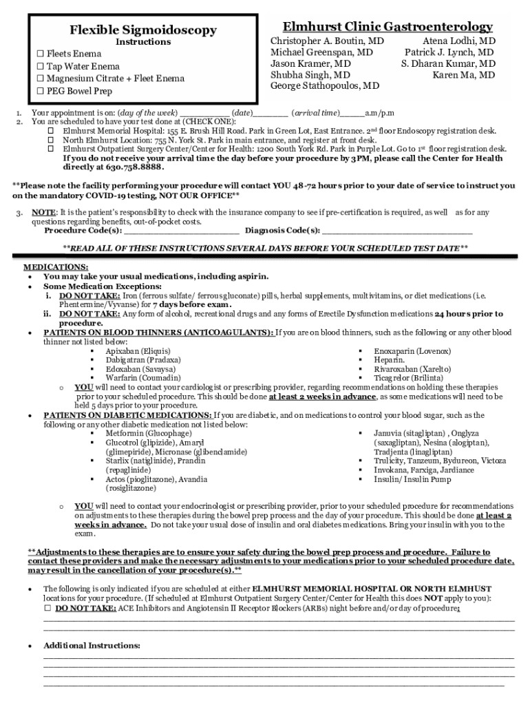Fillable Online MAGNESIUM CITRATE & FLEET ENEMAS Fax Email Print