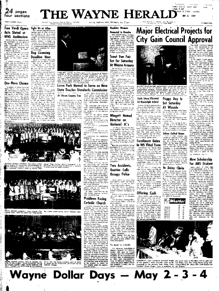 Fillable Online newspapers cityofwayne Dollar Days Wayne County