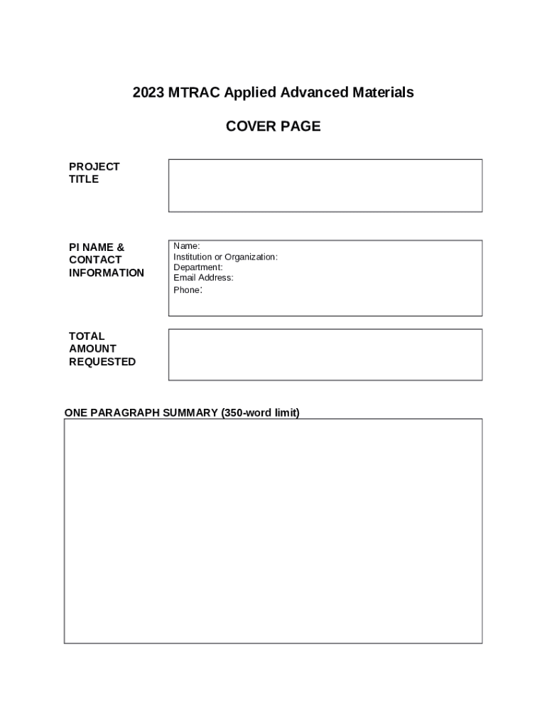Cover Sheet Template Doc Template | pdfFiller