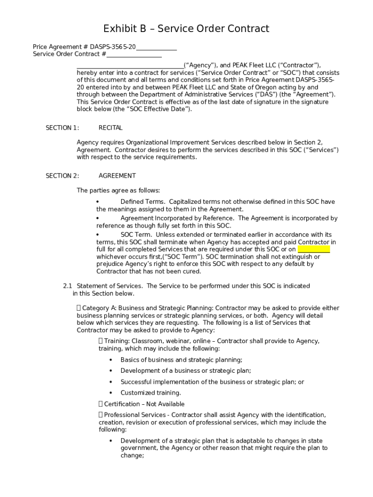 Page Fleet & Parking Services State of Oregon Doc Template pdfFiller