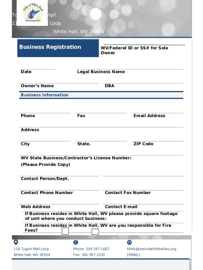 West Virginia Tax ID (EIN) Number Application Guide Doc Template