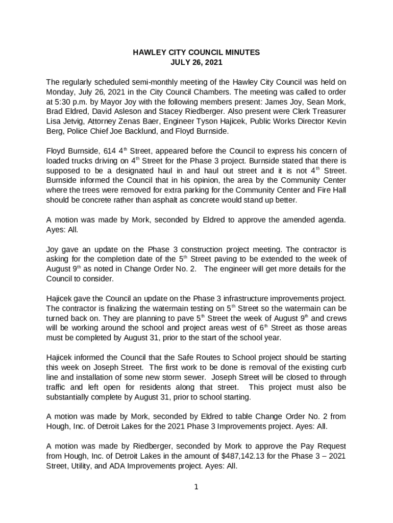 Min 72621 Hawley, MN Doc Template pdfFiller