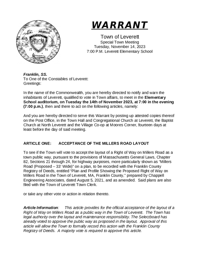 Join us on Saturday, August... Leverett Elementary School Doc