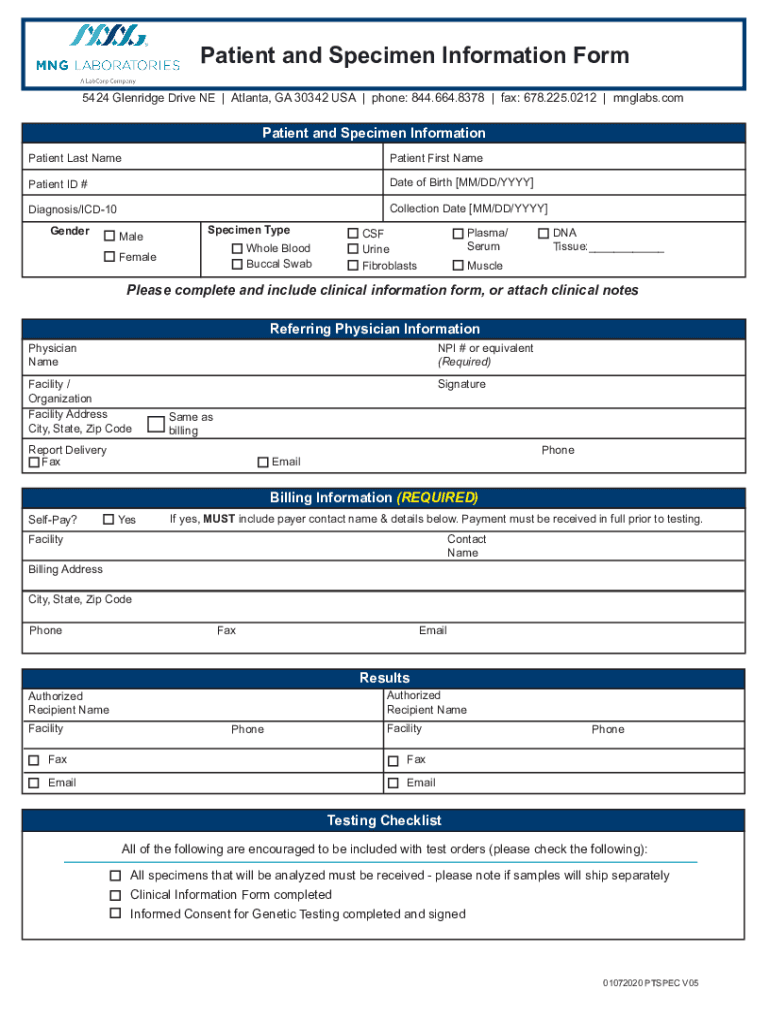 Fillable Online Printable labcorp test request form pdf Fax Email Print