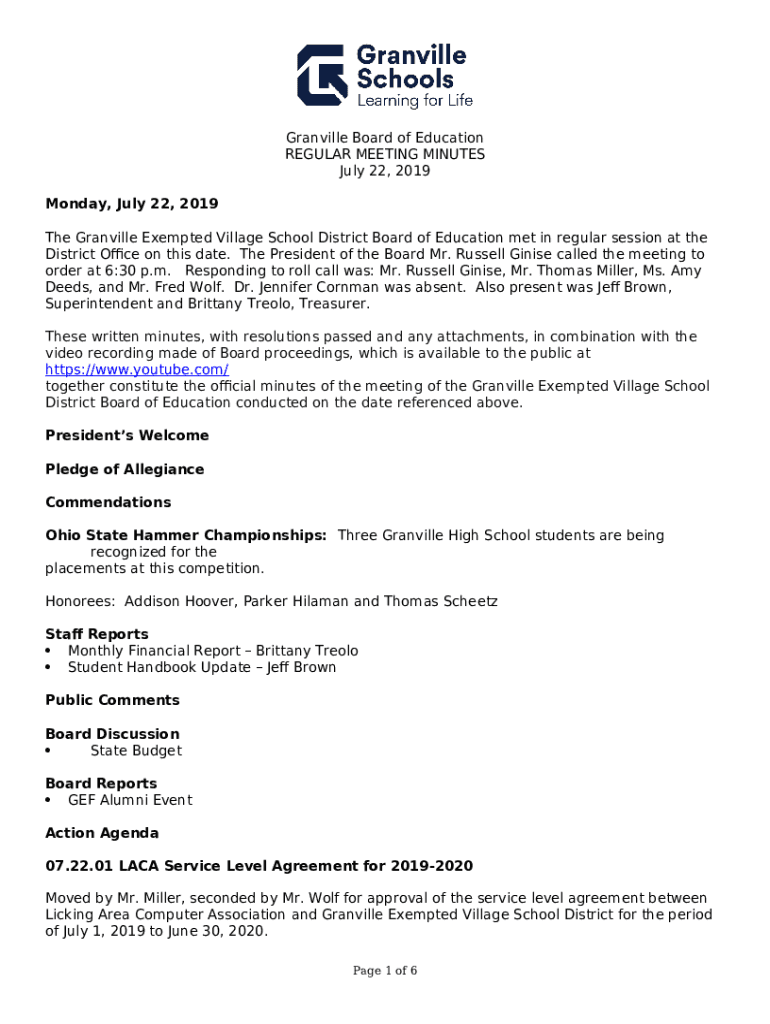 Granville school board candidates talk growth, district Doc