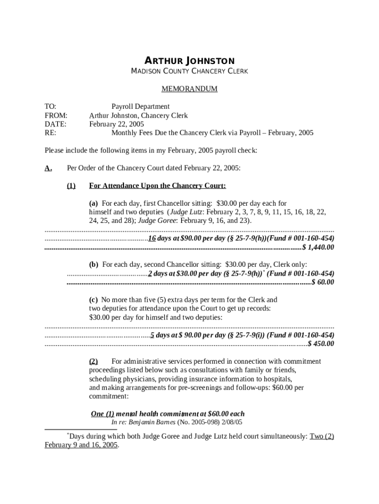 Monthly Payroll Memo Doc Template pdfFiller