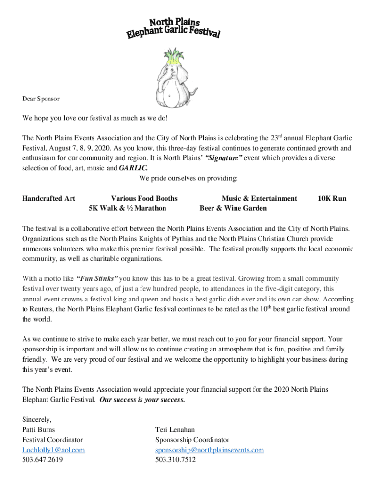 Fillable Online We hope you love our festival as much as we do! The