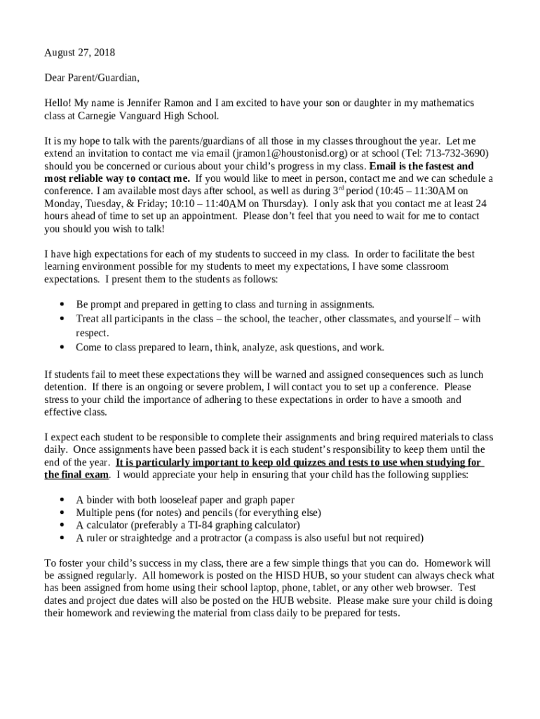 Carnegie Vanguard High School Houston, Texas TX Doc Template