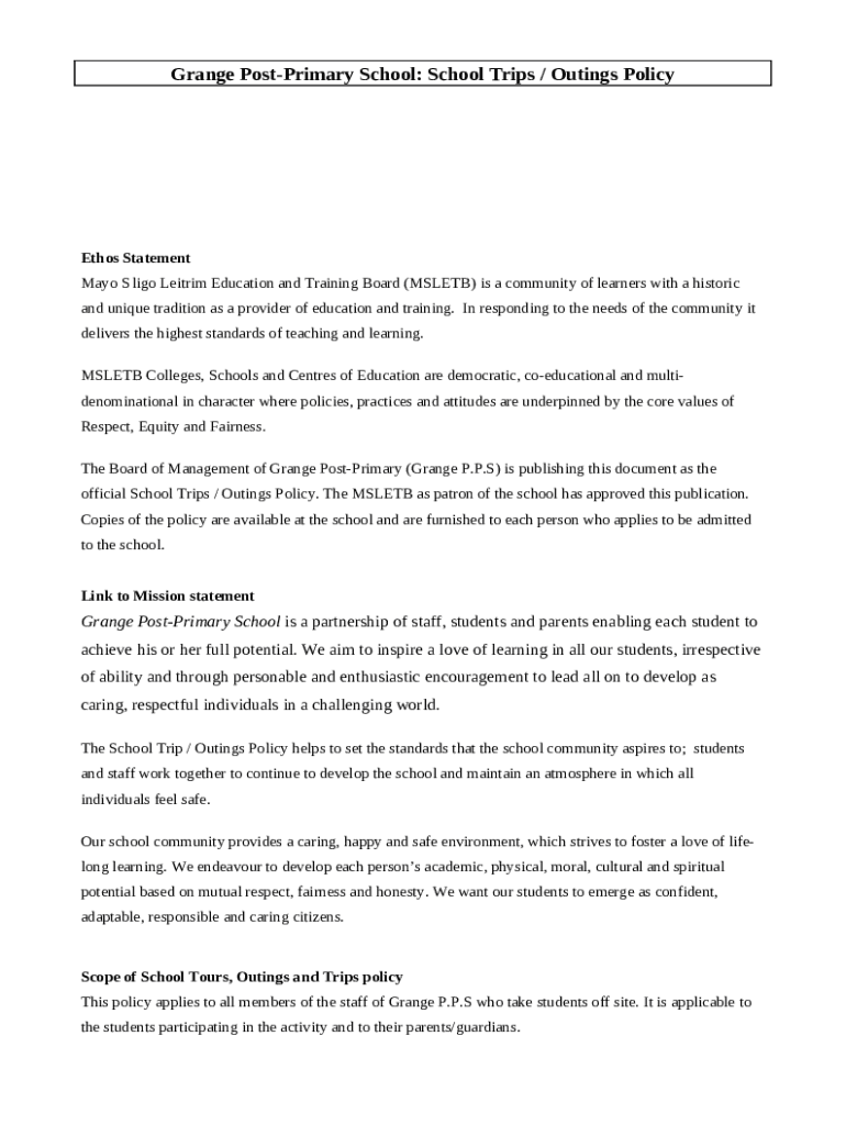 Mayo, Sligo and Leitrim ETB (Education and Training Board) Doc Template
