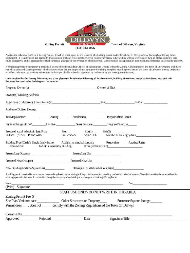 Obtain a Zoning PermitHow Do I...Smithfield, Virginia Doc Template