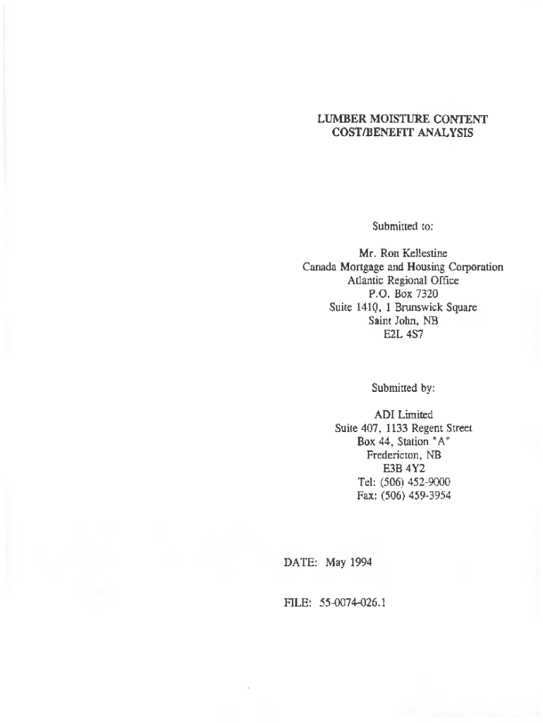 Fillable Online publications gc Lumber moisture content cost/benefit