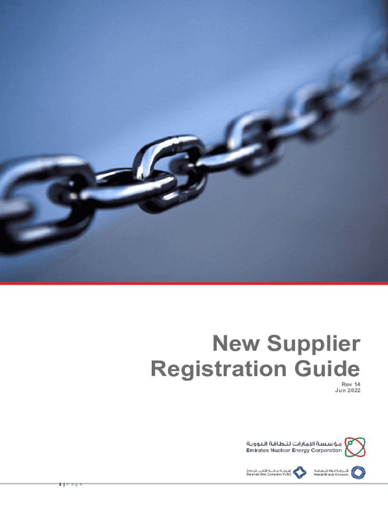 Fillable Online Registered Supplier Guide Fax Email Print pdfFiller